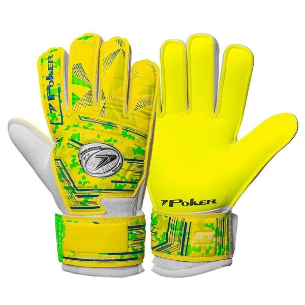 LUVA POKER CAMPO TRAINING HOLD INFANTIL - Amarelo/verde