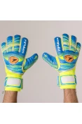 LUVA POKER CHAMPION COLOR II PROFISSIONAL - Azul/amarelo
