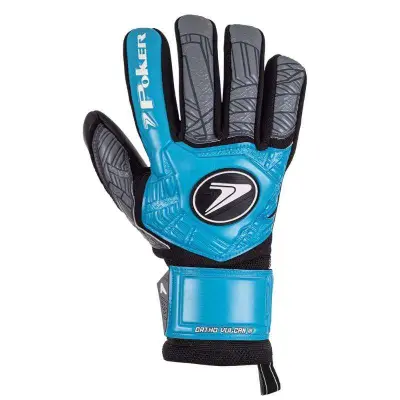 LUVA POKER GOLEIRO PROFISSIONAL ORTHO VULCAN III - Preto/azul