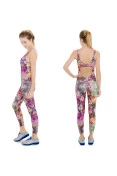 MACACÃO LIVE LEGG COM BOJO AUTHENTIC FEMININO - Roxo/laranja MACACÃO LIVE LEGG COM BOJO AUTHENTIC FEMININO - Roxo/laranja
