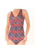 MAIÔ SPEEDO MATERNITY GEOMETRIC - Vermelho/verde