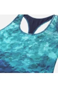 MAIÔ SPEEDO RACER OPEN OCEAN FEMININO - Azul/verde MAIÔ SPEEDO RACER OPEN OCEAN FEMININO - Azul/verde