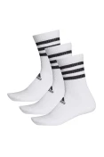 MEIA ADIDAS 3S CSH CRW PACOTE COM 3 UN - Branco/preto MEIA ADIDAS 3S CSH CRW PACOTE COM 3 UN - Branco/preto