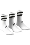 MEIA ADIDAS 3S CSH CRW PACOTE COM 3 UN - Branco/preto MEIA ADIDAS 3S CSH CRW PACOTE COM 3 UN - Branco/preto
