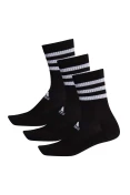MEIA ADIDAS 3S CSH CRW PACOTE COM 3 UN - Preto/branco MEIA ADIDAS 3S CSH CRW PACOTE COM 3 UN - Preto/branco