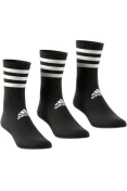 MEIA ADIDAS 3S CSH CRW PACOTE COM 3 UN - Preto/branco MEIA ADIDAS 3S CSH CRW PACOTE COM 3 UN - Preto/branco