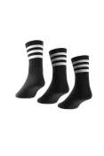 MEIA ADIDAS 3S CSH CRW PACOTE COM 3 UN - Preto/branco MEIA ADIDAS 3S CSH CRW PACOTE COM 3 UN - Preto/branco