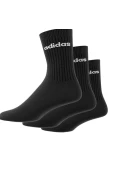 MEIA ADIDAS CANO ALTO LOGO LINEAR HC CREW PCT/3 - Preto MEIA ADIDAS CANO ALTO LOGO LINEAR HC CREW PCT/3 - Preto