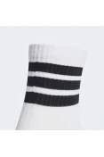 MEIA ADIDAS CREW C/3 JUNIOR - Branco/preto