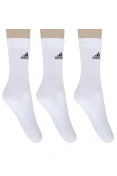 MEIA ADIDAS CUSHION CREW PACOTE COM 3 PARES - Branco MEIA ADIDAS CUSHION CREW PACOTE COM 3 PARES - Branco