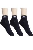 MEIA ADIDAS CUSHIONED ANKLE PACOTE COM 3 PARES - Preto MEIA ADIDAS CUSHIONED ANKLE PACOTE COM 3 PARES - Preto