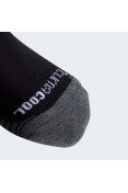 MEIA ADIDAS PERFORMANCE CLIMACOOL 3/P - Preto/grafite MEIA ADIDAS PERFORMANCE CLIMACOOL 3/P - Preto/grafite