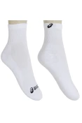 MEIA ASICS BASIC STRETCH QUARTER PACOTE COM 3 - Branco/preto MEIA ASICS BASIC STRETCH QUARTER PACOTE COM 3 - Branco/preto