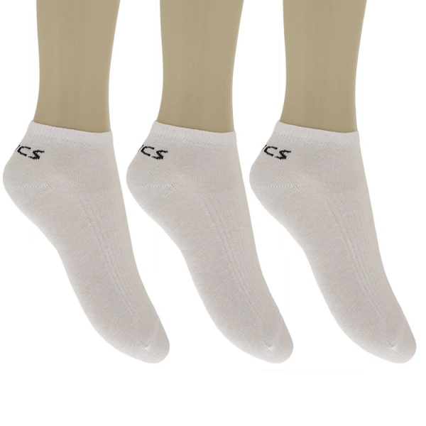 MEIA ASICS COTTON SPORTS LOW CUT PACOTE COM 3 - Branco