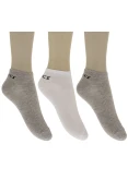 MEIA ASICS COTTON SPORTS LOW CUT PACOTE COM 3 - Cinza/branco MEIA ASICS COTTON SPORTS LOW CUT PACOTE COM 3 - Cinza/branco