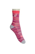 MEIA ASICS HEATHER QUARTER - Cinza/pink MEIA ASICS HEATHER QUARTER - Cinza/pink