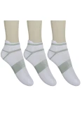 MEIA ASICS QUICK LYTE SINGLE PACOTE COM 3 - Branco