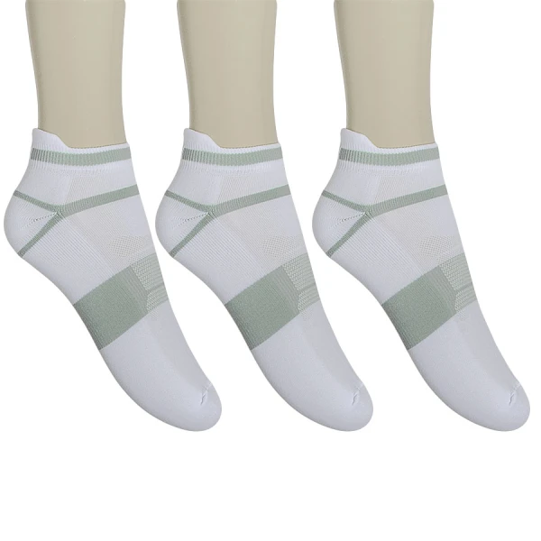 MEIA ASICS QUICK LYTE SINGLE PACOTE COM 3 - Branco