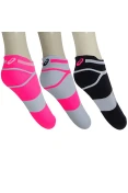 MEIA ASICS QUICK LYTE SINGLE PACOTE COM 3 - Colorido MEIA ASICS QUICK LYTE SINGLE PACOTE COM 3 - Colorido