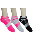 MEIA ASICS QUICK LYTE SINGLE PACOTE COM 3 - Colorido