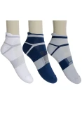 MEIA ASICS QUICK LYTE SINGLE PACOTE COM 3 - Marinho/cinza MEIA ASICS QUICK LYTE SINGLE PACOTE COM 3 - Marinho/cinza
