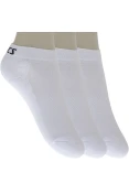 MEIA ASICS STRETCH LOW CUT ASSORTED TAMANHO 34-38 PACOTE COM 3 - Branco