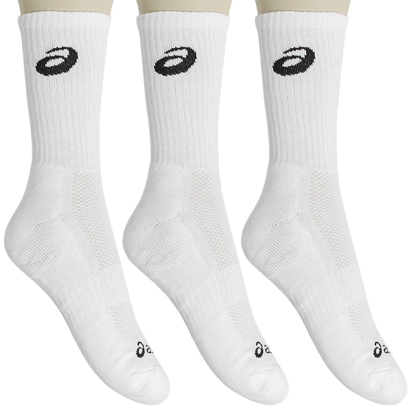MEIA ASICS TENNIS CREW PACOTE COM 3 - Branco