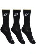 MEIA ASICS TENNIS CREW PACOTE COM 3 - Preto MEIA ASICS TENNIS CREW PACOTE COM 3 - Preto