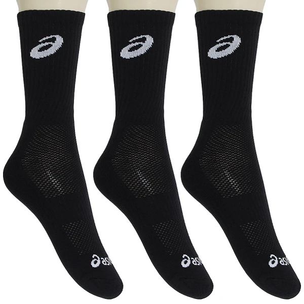 MEIA ASICS TENNIS CREW PACOTE COM 3 - Preto