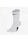MEIA DE BASQUTE NIKE ELITE CREW - Branco/preto