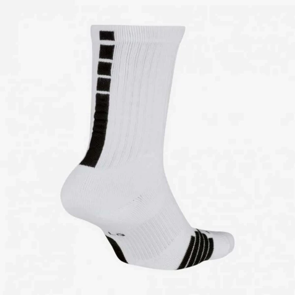 MEIA DE BASQUTE NIKE ELITE CREW - Branco/preto