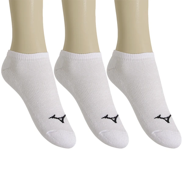 MEIA MIZUNO CRONOS INVISIVEL PACOTE COM 3 PARES - Branco