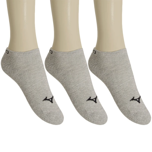 MEIA MIZUNO CRONOS INVISIVEL PACOTE COM 3 PARES - Cinza