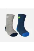 MEIA NEW BALANCE CANO ALTO PCT/3 INF 25-28 - Cinza/marinho