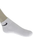 MEIA NIKE CUSHION QUARTER PACOTE COM 3 - Branco/preto MEIA NIKE CUSHION QUARTER PACOTE COM 3 - Branco/preto