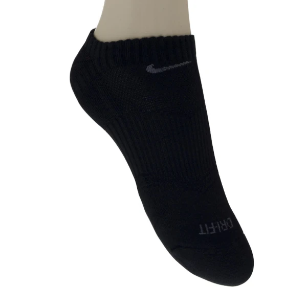 MEIA NIKE DRI-FIT COTTON CUSHION NO SHOW - Preto