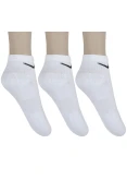 MEIA NIKE EVERYDAY CUSHION ANKLE PACOTE COM 3 PARES - Branco MEIA NIKE EVERYDAY CUSHION ANKLE PACOTE COM 3 PARES - Branco