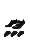 MEIA NIKE EVERYDAY PLUS CUSH FOOTIE PACOTE COM 3 UNIDADES - Preto