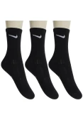 MEIA NIKE PERFORMANCE CUSHIONED CREW INFANTIL PACOTE COM 3 - Preto