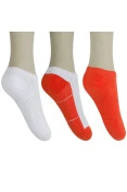MEIA NIKE YTH CTN CUSH NO SHOW PACOTE COM 3 PARES - Laranja/branco MEIA NIKE YTH CTN CUSH NO SHOW PACOTE COM 3 PARES - Laranja/branco