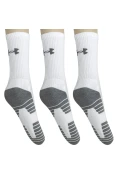 MEIA UNDER ARMOUR HEATGEAR CREW PACOTE COM 3 PARES 39/44 - Branco MEIA UNDER ARMOUR HEATGEAR CREW PACOTE COM 3 PARES 39/44 - Branco