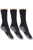 MEIA UNDER ARMOUR HEATGEAR CREW PACOTE COM 3 PARES 39/44 - Preto