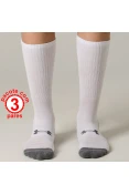 MEIA UNDER ARMOUR HEATGEAR TECH CREW PACOTE COM 3 PARES - Branco MEIA UNDER ARMOUR HEATGEAR TECH CREW PACOTE COM 3 PARES - Branco