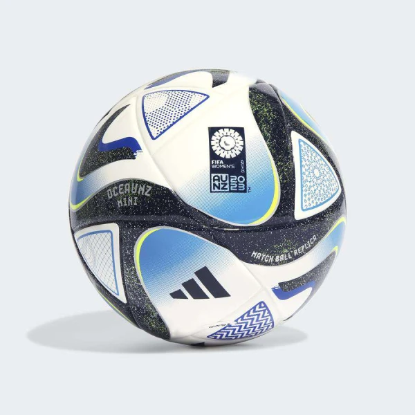 MINI BOLA ADIDAS OCEAUNZ - Branco/azul