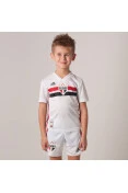 MINI KIT ADIDAS SÃO PAULO FC OFICIAL 1 2019 INFANTIL - Branco/vermelho MINI KIT ADIDAS SÃO PAULO FC OFICIAL 1 2019 INFANTIL - Branco/vermelho