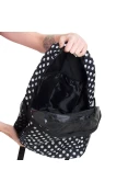 MOCHILA RAINHA FASHION - Preto/branco MOCHILA RAINHA FASHION - Preto/branco