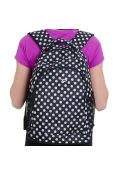 MOCHILA RAINHA FASHION - Preto/branco MOCHILA RAINHA FASHION - Preto/branco