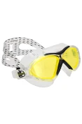 ÓCULOS NATAÇÃO SPEEDO OMEGA SWIM MASK - Transparente/amarelo