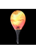 RAQUETE FAST BALL FRESCOBOL FIBRA COM ESTAMPA - Colorido