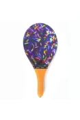 RAQUETE FAST BALL FRESCOBOL FIBRA COM ESTAMPA - Colorido